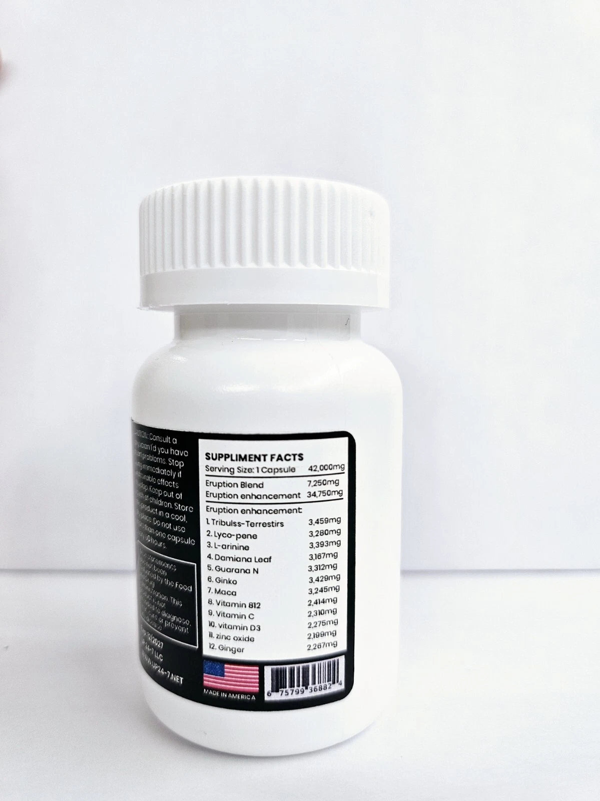 Eruption 42,000mg Male Enhancement Pill - Fast Acting Stamina Bottle